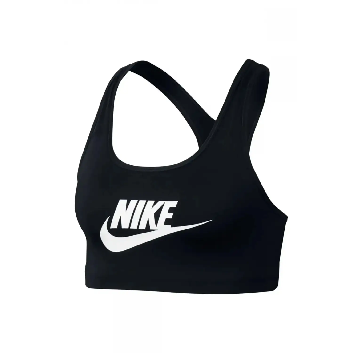 Nike Swoosh Futura Siyah Kadın Sporcu Sütyeni 899370-010