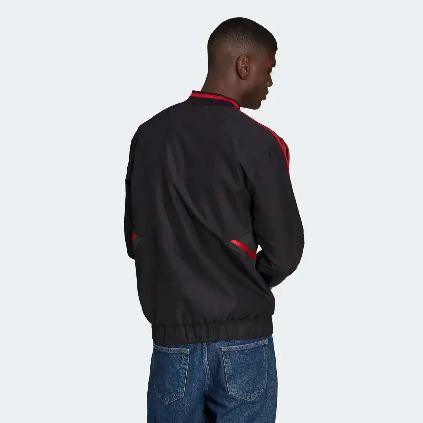 Adidas Manchester Unıted Anthem Siyah Erkek Eşofman Üstü H63998