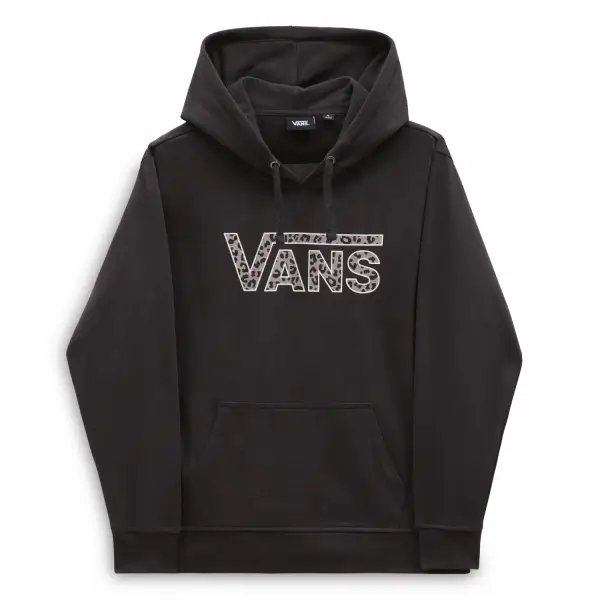 Vans Drop V Cheetah Fleece-B Siyah Kadın Sweatshirt VN000AW2XTF1