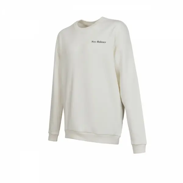 New Balance Lifestyle Beyaz Erkek Sweatshirt MNC3328-SST