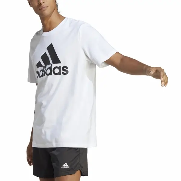 adidas Essentials Single Jersey Big Logo Beyaz Erkek Tişört IC9349