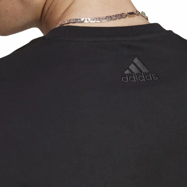 adidas Essentials Single Jersey Big Logo Siyah Erkek Tişört IC9347