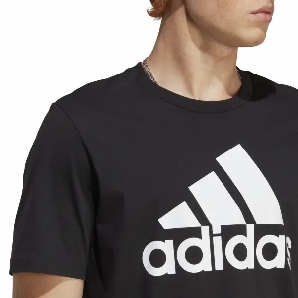 adidas Essentials Single Jersey Big Logo Siyah Erkek Tişört IC9347