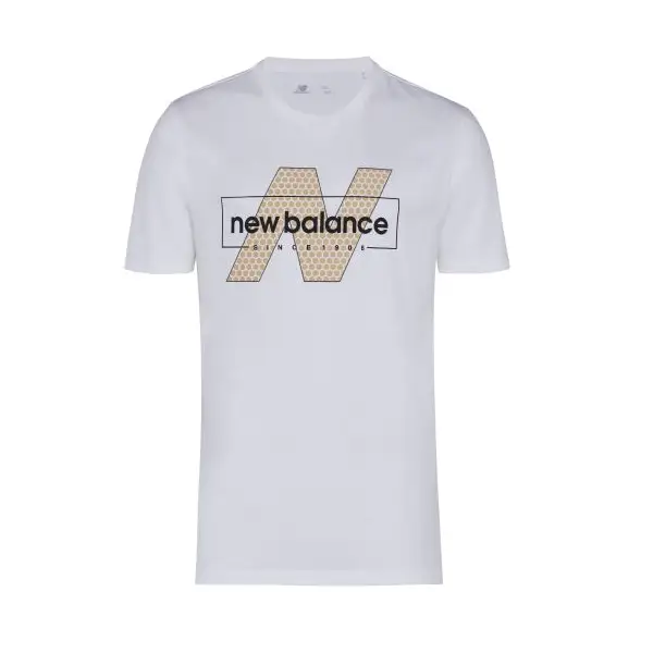New Balance BEYAZ Erkek Tişört  -MTT911-WT
