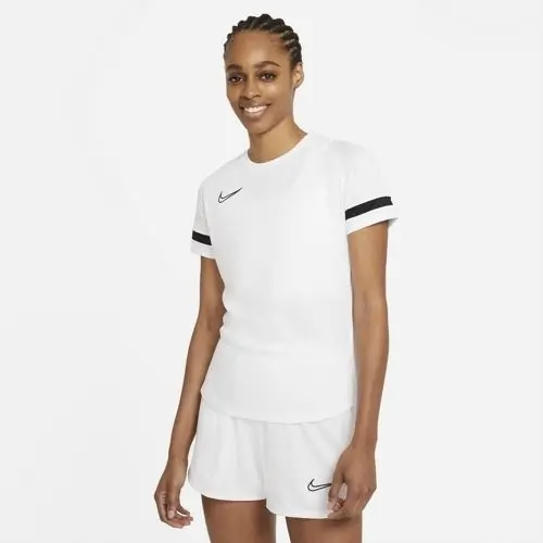 Nike Dri-Fit Academy 21 Beyaz Kadın Tişört - CV2627-100
