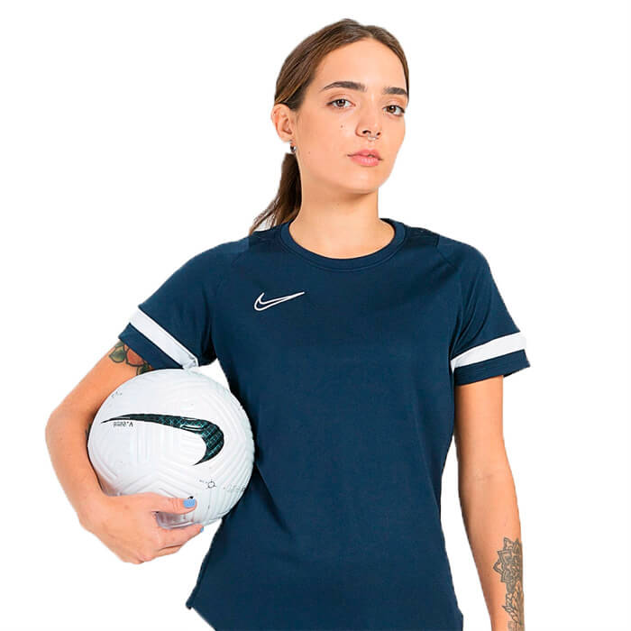 Nike Dri-Fit Academy 21 Beyaz Kadın Tişört - CV2627-100