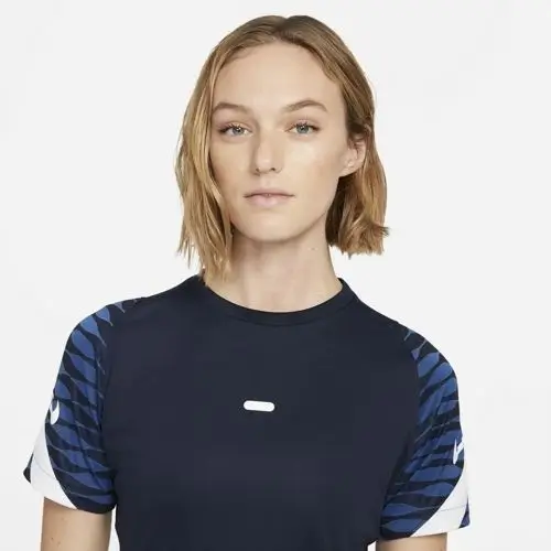 Nike Dri-Fit Strike Mavi Kadın Tişört - CW6091-451