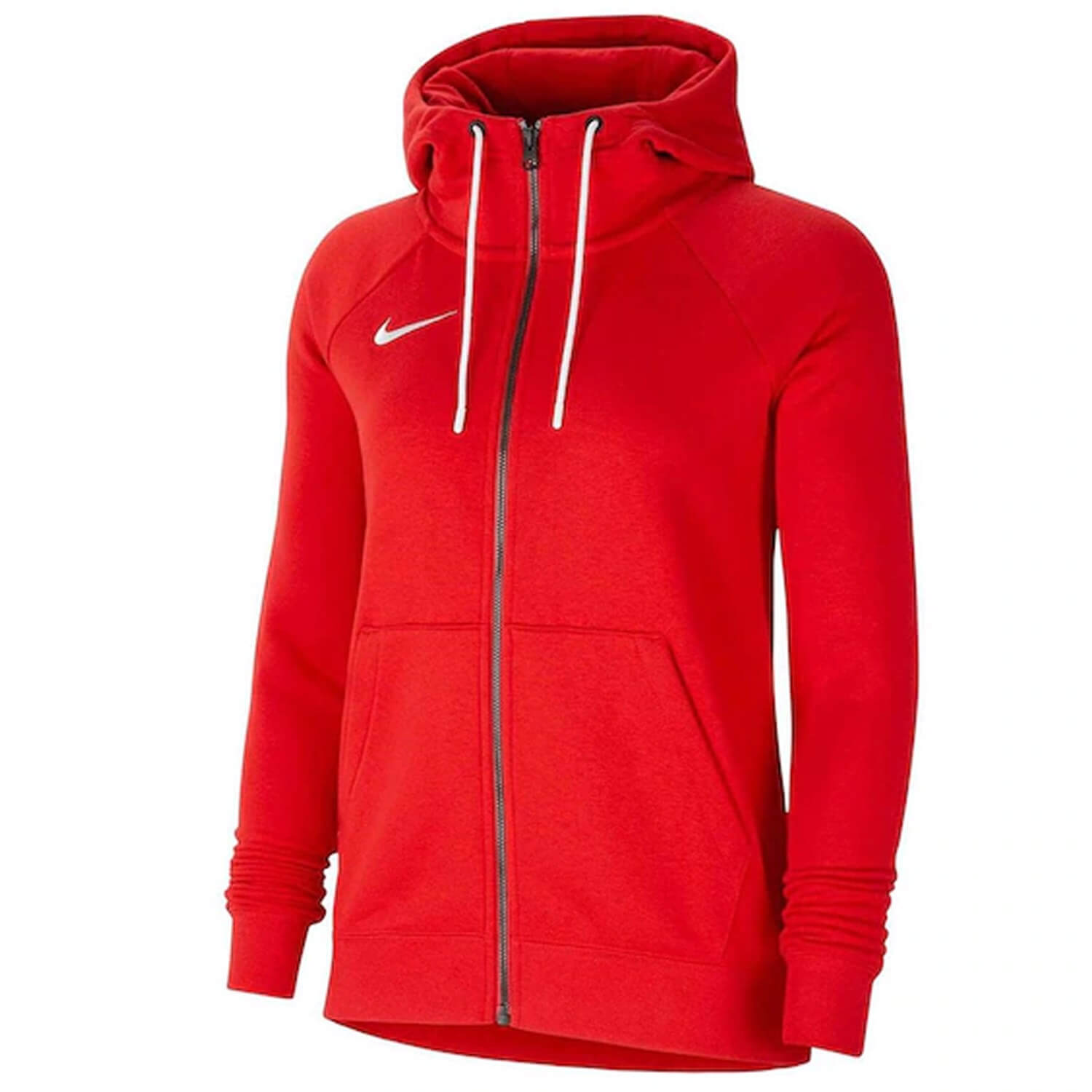 Nike Team Park 20 Kırmızı Kadın Fermuarlı Kapüşonlu Sweatshirt - CW6955-657