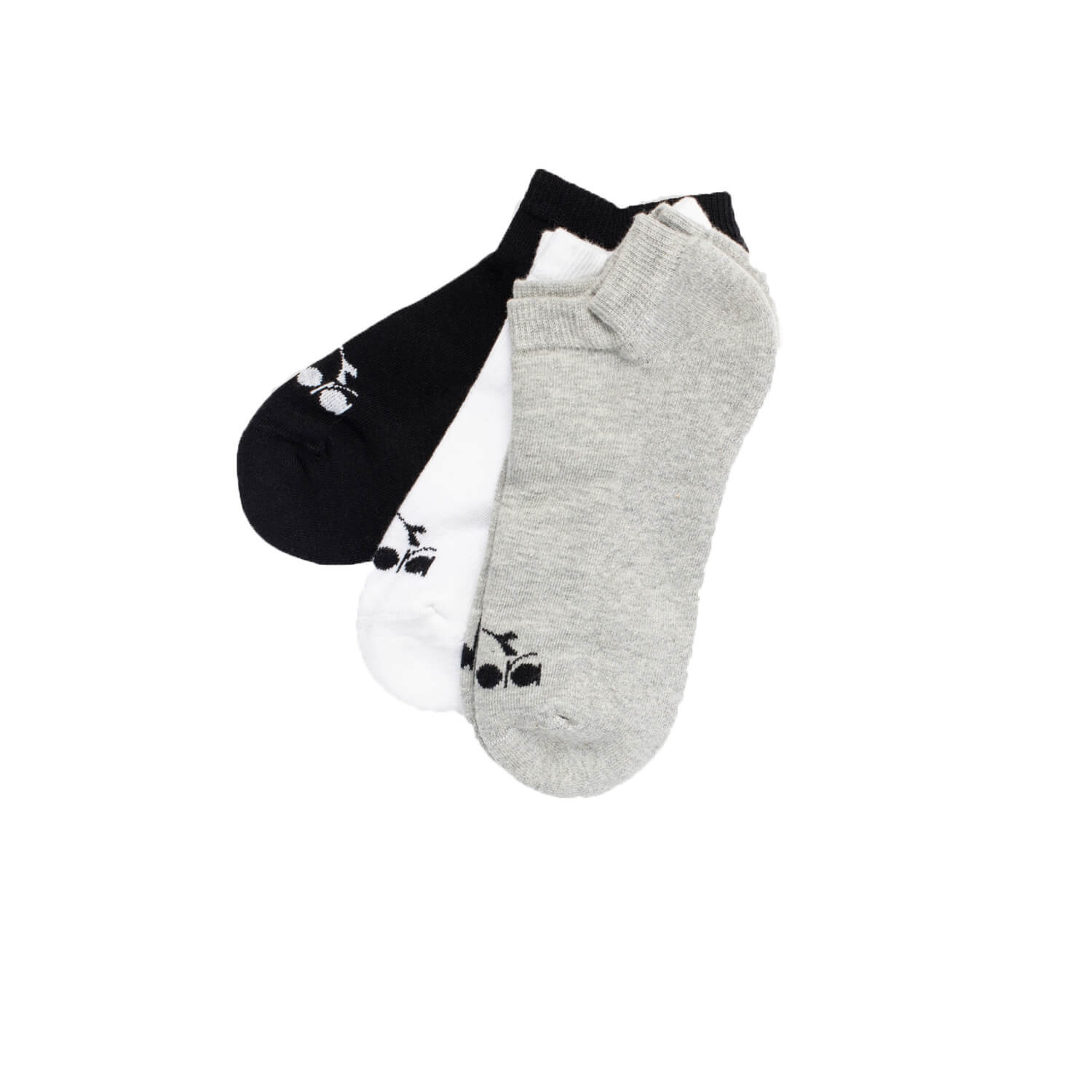 DIADORA  3 pack Ankle Socks M Siyah Beyaz Gri Erkek 3lü Çorap - D202532-975