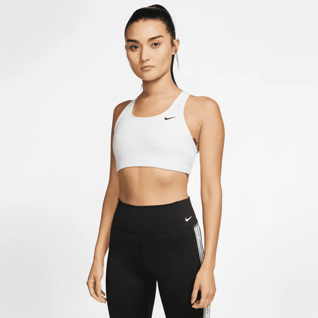 Nike Swoosh Non-Padded Sports Bra Beyaz Kadın Bra - BV3630-100