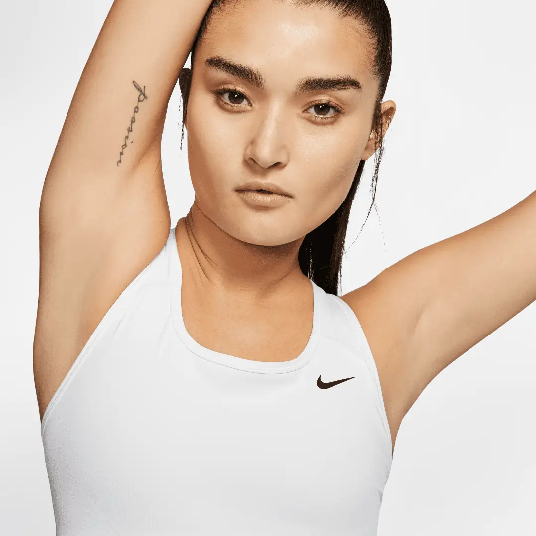 Nike Swoosh Non-Padded Sports Bra Beyaz Kadın Bra - BV3630-100