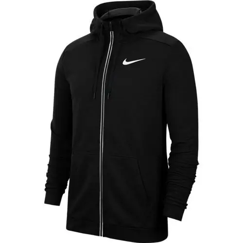 Nike Dri-Fit Training Hoodie Siyah Erkek Fermuarlı Kapüşonlu Üst - CJ4317-010