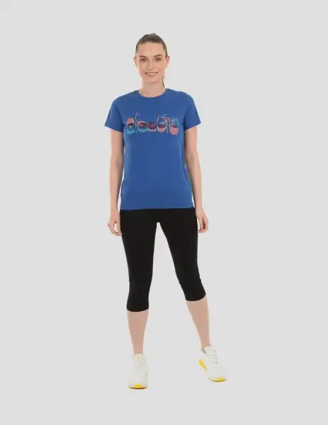 DIADORA  Ss T-shirt Iconic Saks Mavi Kadın Tişört - 502.176088-C3940