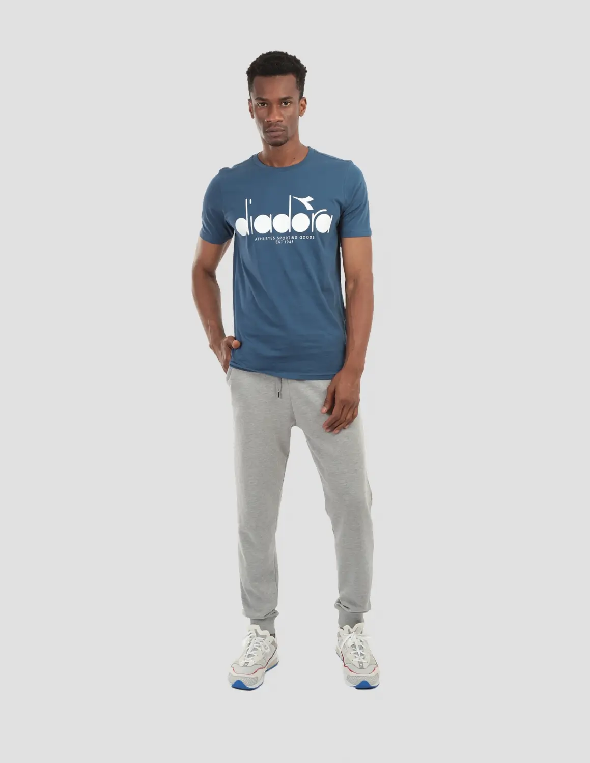 DIADORA  Ss T-shirt Iconic İndigo Mavi Erkek Tişört - 502.176633-60065