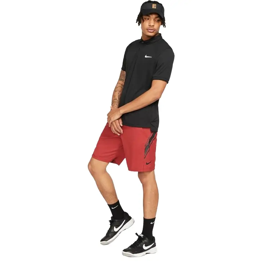 Nike Court Polo Team Siyah Erkek Polo Tişört - 939137-010