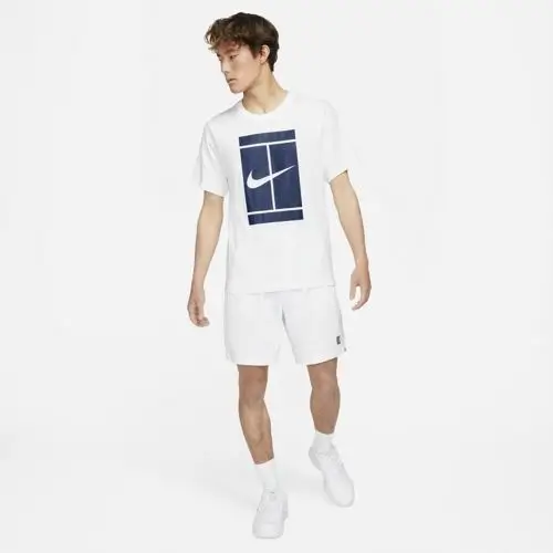 NikeCourt Beyaz Erkek Tişört  -DJ2594-100