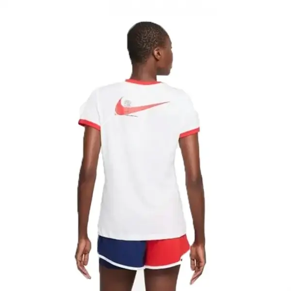 NikeCourt Dri-Fit Ringer Beyaz Kadın Tişört   -DJ2781-100