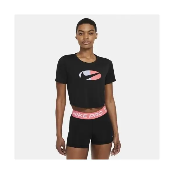 Nike Dri-Fit One Crop Top Siyah Kadın Tişört  -DD4557-011