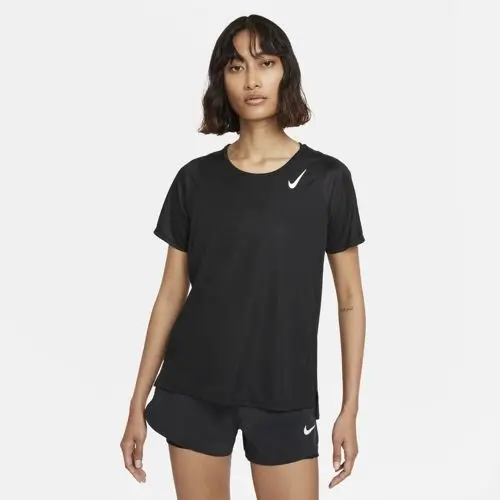 Nike Dri-Fit Race Siyah Kadın Tişört  -DD5927-010