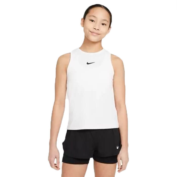 NikeCourt Dri-Fit Victory Beyaz Çocuk Atlet  -CV7573-100