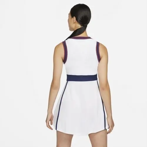 NikeCourt Dri-Fit Slam Beyaz Kadın Tenis Elbisesi-DA4716-100
