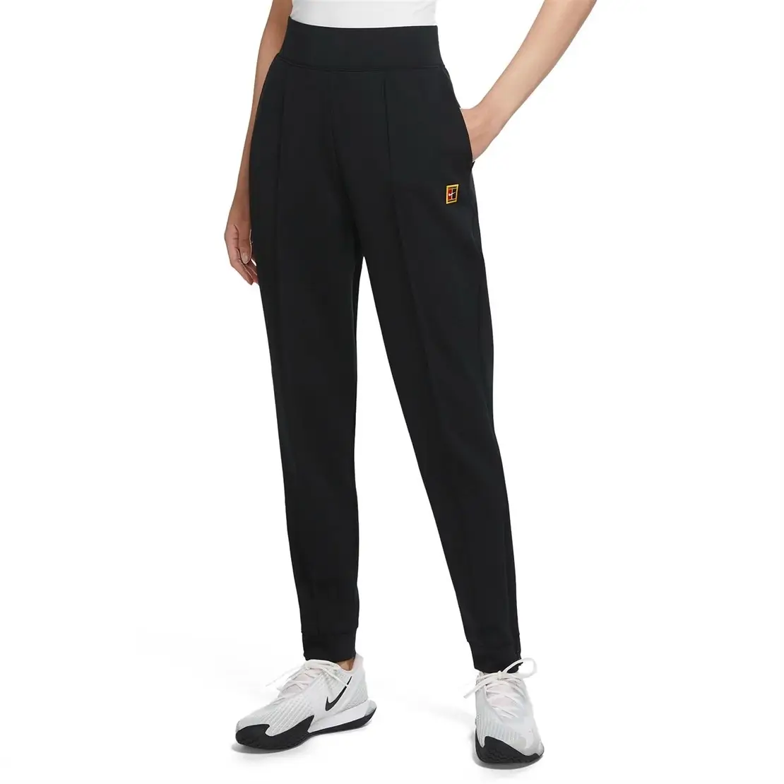 NikeCourt Dri-Fit Knit Siyah Tenis Pantolon -DA4722-010