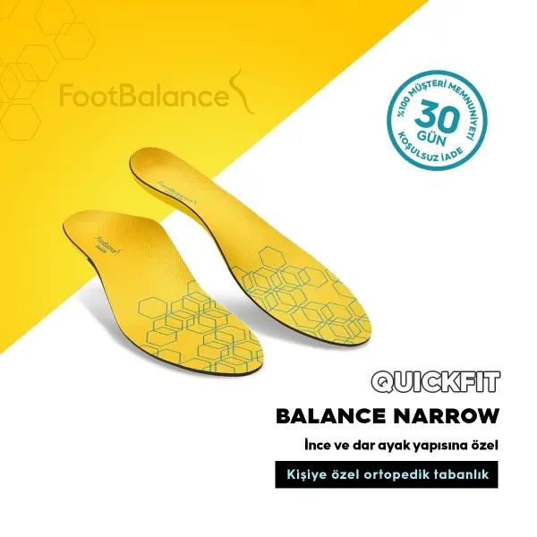 FootBalance QuickFit Balance Narrow Kisiye Özel Ortopedik Tabanlık