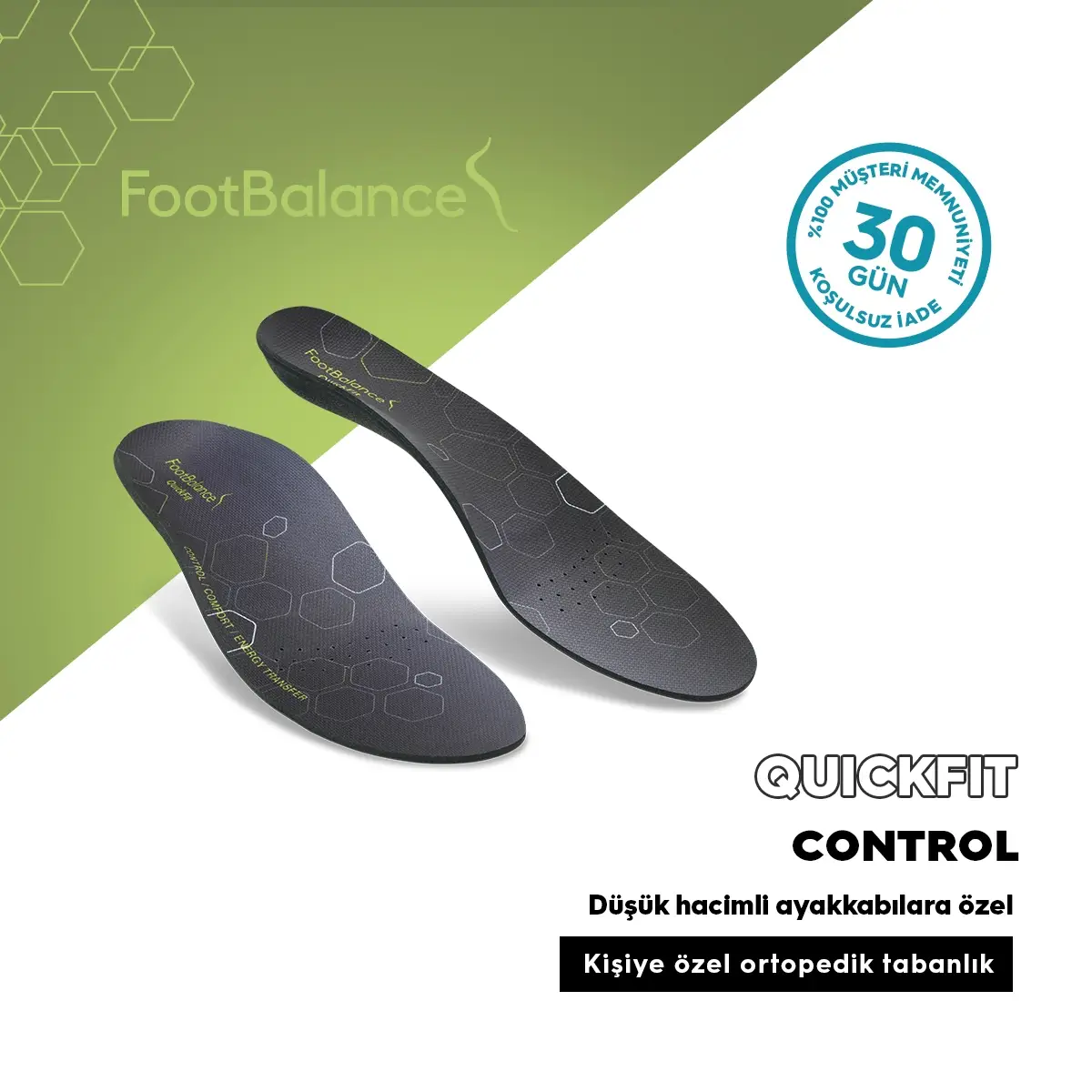 FootBalance QuickFit Control Kisiye Özel Ortopedik Tabanlık