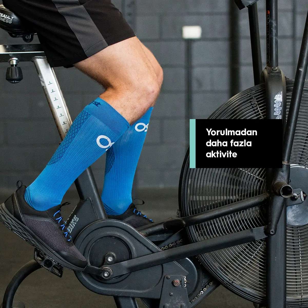 OS1st FS4+ Compression Destek Çorap Mavi Ayak/Ayak Bileği/Kalf Destek Çorabı