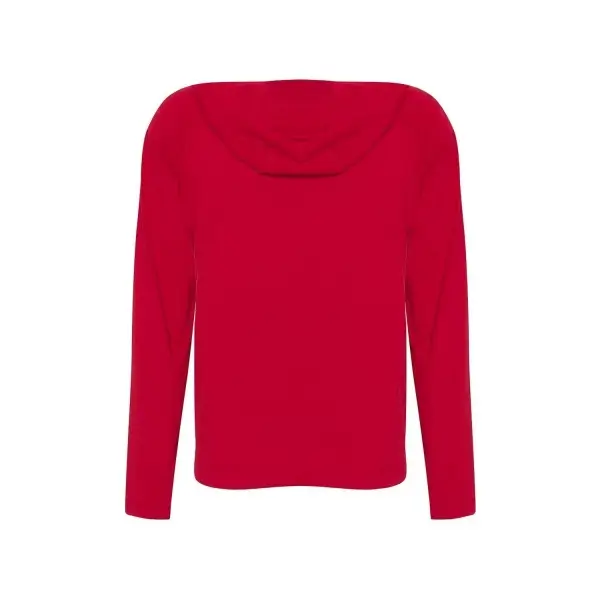 NEW BALANCE  LOOSE Kırmızı Kadın Kapüşonlu Sweatshirt - WTH1961-CHR