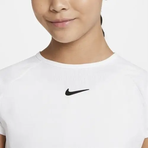 NikeCourt Dri-Fit Victory Beyaz Çocuk Tişört - CV7567-101