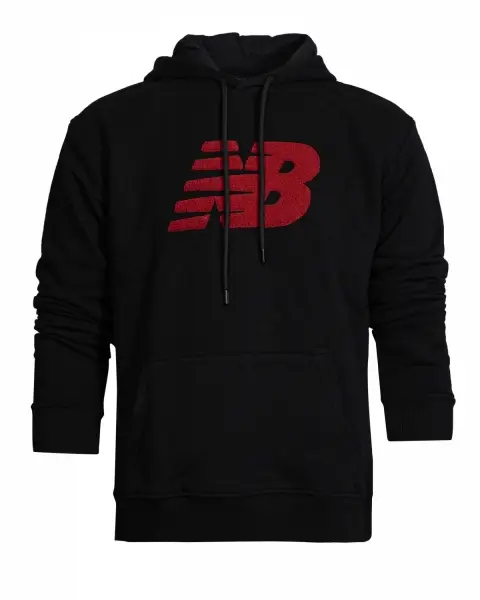 New Balance Lifestyle Siyah Erkek Kapüşonlu Sweatshirt - MPH3148-BK