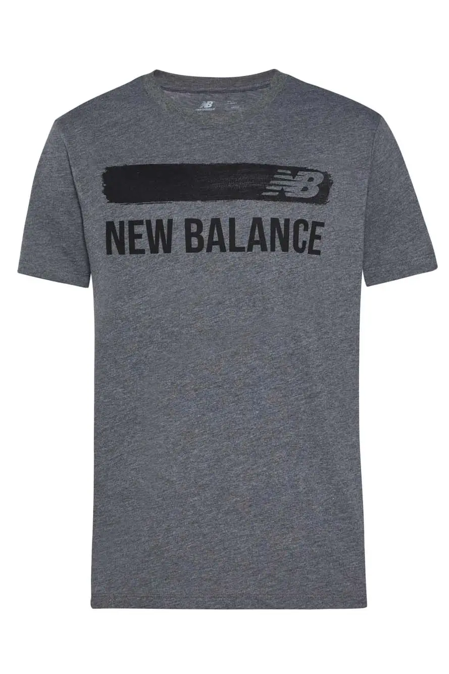 New Balance Lifestyle Koyu Gri Erkek Tişört - MNT1111-CHC