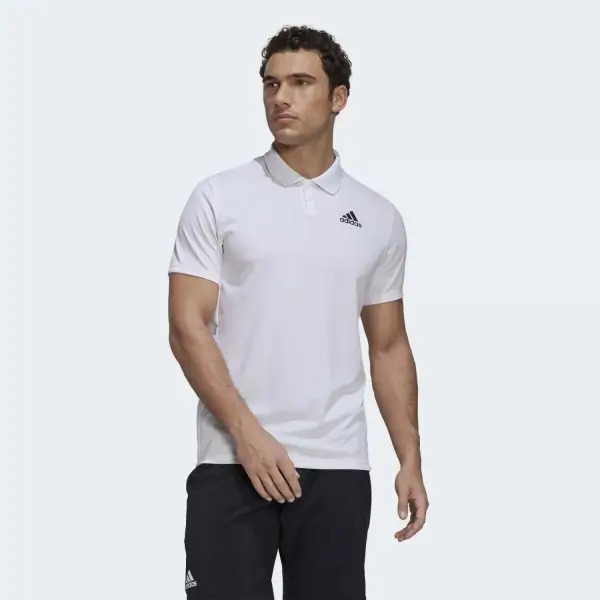 adidas Club Pique Beyaz Erkek Tişört  -HB8036