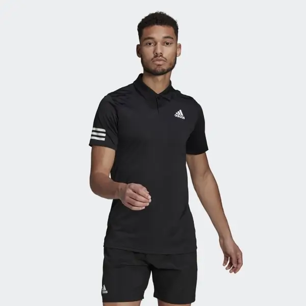 adidas Club 3Str Siyah Erkek Polo Tişört  -GL5421