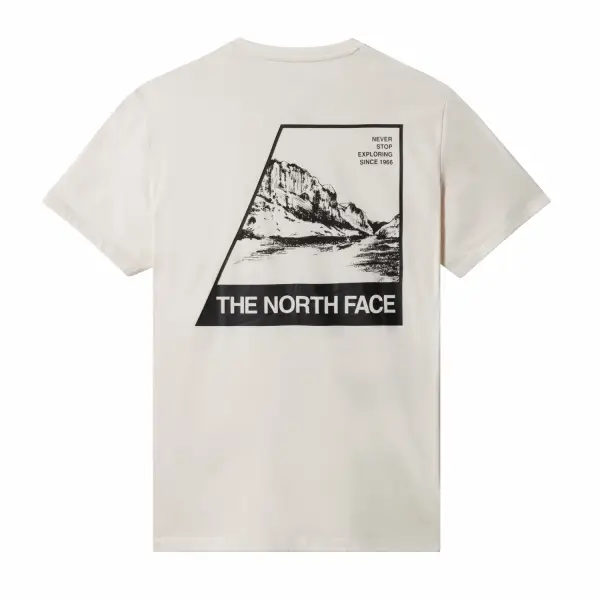 The North Face Foundation Graphic Kırık Beyaz Erkek Tişört-NF0A55EFN3N1
